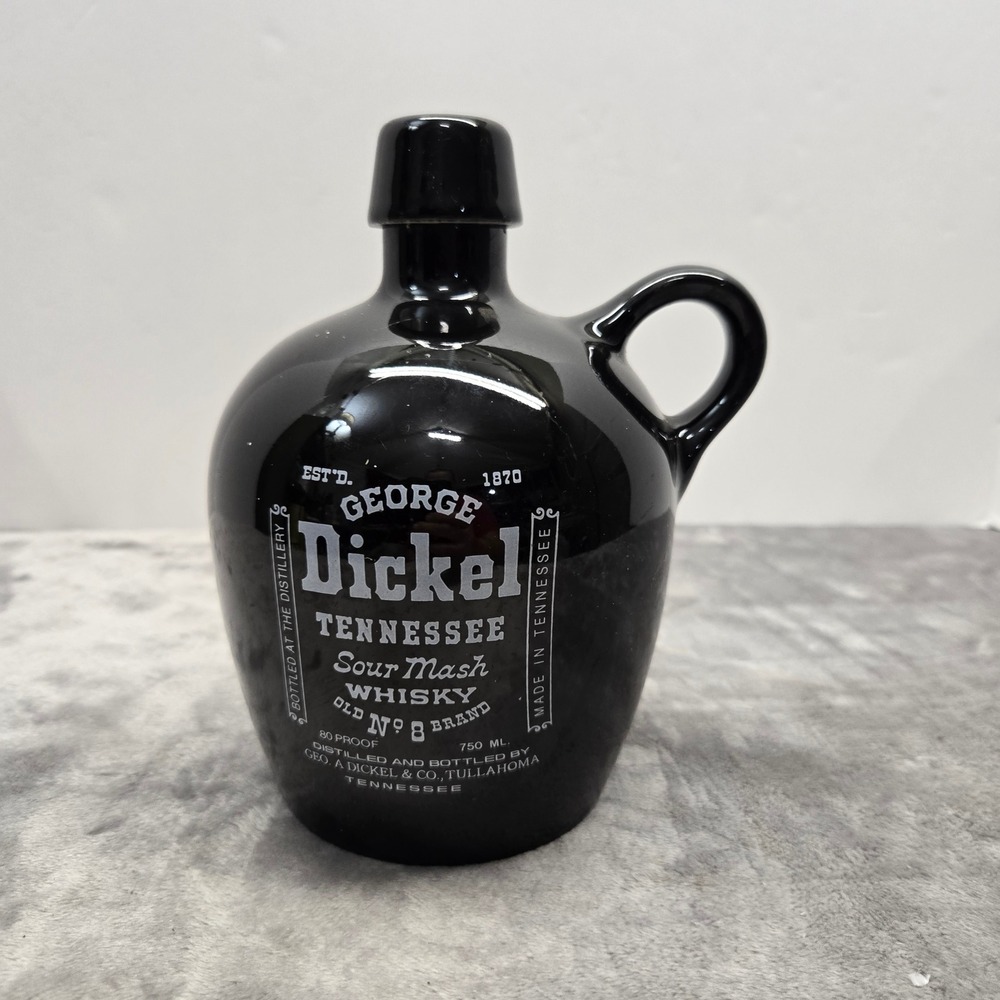 Vintage 1987 George Dickel Merle Haggard Tennessee Whisky Ceramic Jug Empty
